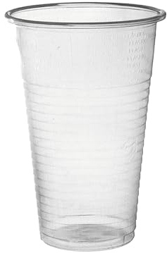 daybays Trinkbecher 300 ml Ø8 cm, 500 Stück, Transparent | Plastikbecher, Einwegbecher, Kaltgetränkebecher, Partybecher und Ausschankbecher