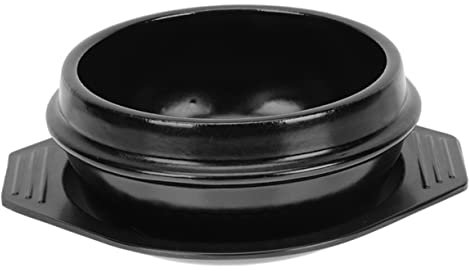 PRETYZOOM Korean Ceramic Casserole Pot Tray Heat Resistant Stew Pot for Rice and Soup Sturdy Kitchen Cookware Suitable for Home Cooking and Induction Stoves