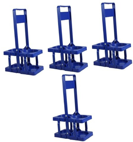 Amosfun 4pcs Beer Rack Bottle Carrier Folding Beer Bottle Basket Portable Drink Carrier for Outdoor Car Ktv