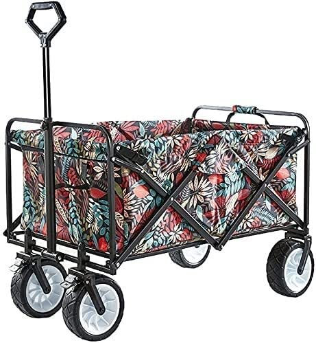 Chariot Utilitaire Pliable d'extérieur, Chariot de Courses Robuste, Camion de Jardinage, Chariot de Camping Pliable, capacité de Charge de 100 kg / 220 LB