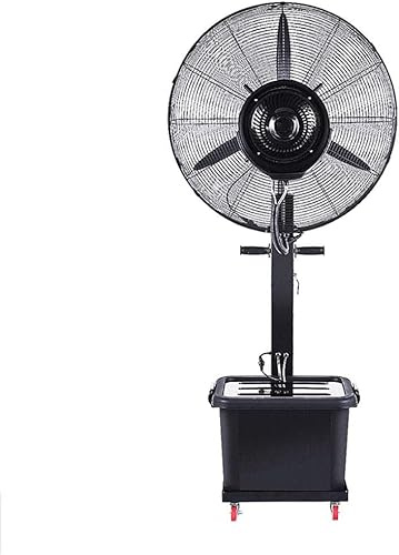 GAZOGJ Quiet Cooling Pedestal Fan Outdoor industrial Industrial Misting Ventilator, 3 Speed Settings,Whole Room Floor Fan,Outdoor Silence Stand Fan Compact,Black,Black,copper-710mm