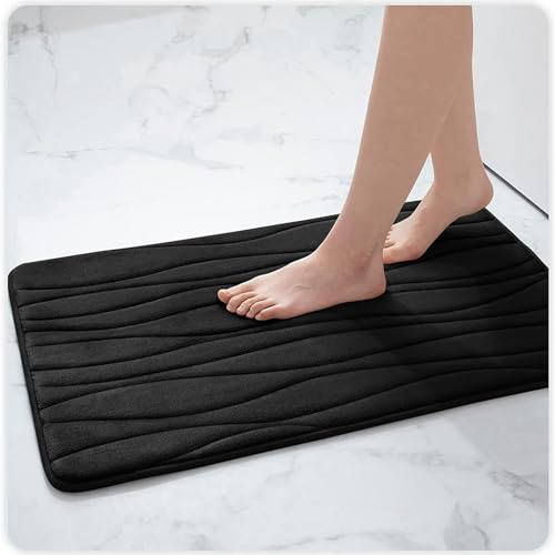 SnamicE Tappetino da Bagno per Bagno, Tappeto da Bagno con Base Antiscivolo, Tappetino da Bagno infuso di Carbone, 0,5-51x61 cm,05-51x61cm