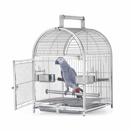 Papageienkäfig – tragbare Transportbox für kleine Vögel | atmungsaktives Design für Sittiche, Lovebirds & Graupapageien | ideal für Finken & Haustiervögel