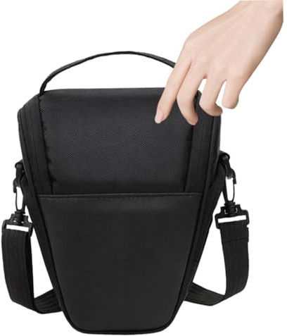 GARIOUANS Borsa a Tracolla per Macchina Fotografica Digitale Unisex Custodia Imbottita in Poliestere e Nylon Resistente Inserti Protettivi per Reflex per Viaggi e Uso Outdoor