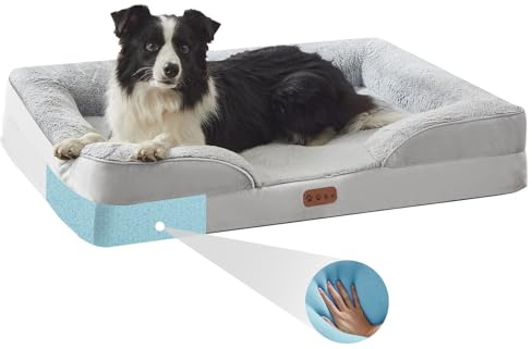 SWHC Orthopädisches Hundebett,Hundesofa,Hundekissen,Memory Foam Hundekorb,Abnehmbar und waschbar,rutschfeste Unterseite,Hundekissen flauschig,Suitable for Any Dog ​​Shape (S)