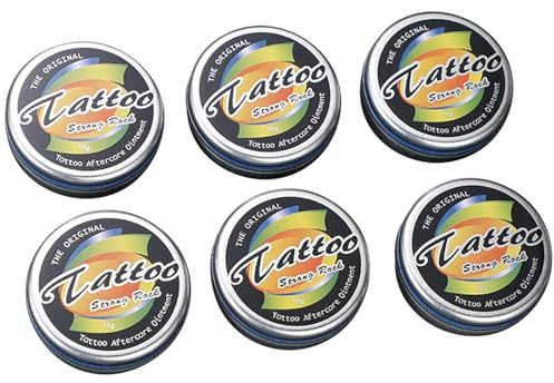 6 cremas para el cuidado posterior de tatuajes, 15 g de crema iluminadora de tatuajes que mejoran los colores, promueven y protegen, ungüento seguro para nuevos y antiguos