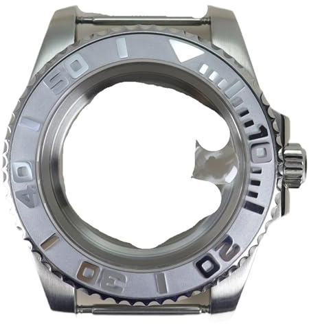 1 st 40MM klockfodral gummirem for Eta 2824 Automatiska urverk Safirglas(78)