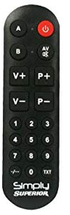 Superior Electronics SIMPLY Numeric - Telecomando Universale Autoapprendente con Due Banchi di Memoria - Ideale per Anziani e Hotel - Richiede Telecomando Originale per Programmazione - SUPTLB002
