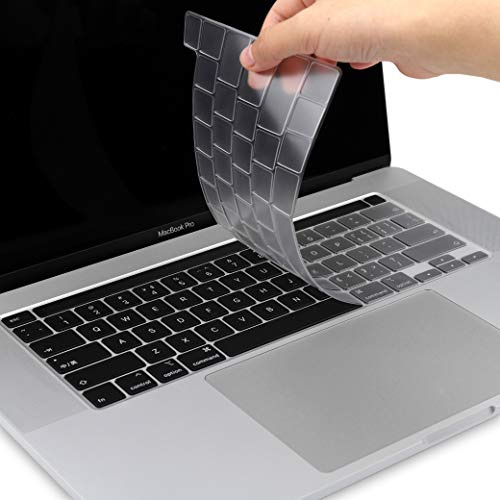 Batianda A2141 Tastaturschutz für MacBook Pro 16 Zoll / 40,6 cm, ultradünn, TPU, mit Touch Bar und Touch ID, Transparent