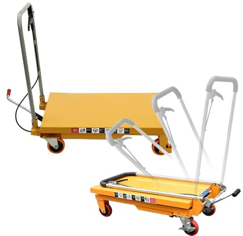Plataforma Elevadora Hidráulica, Elevador de Tijera Portátil, Mesa Elevadora de Tijera para Uso Industrial,300kg
