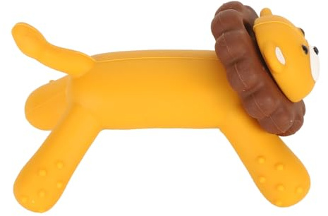 OVAQUIXI Juguetes para la Dentición con Forma de León para bebé, Alivia la Dentición, Entrenamiento Motor Oral, Juguetes para Masticar de Silicona para Recién Nacido, Anillo Lavable para bebé