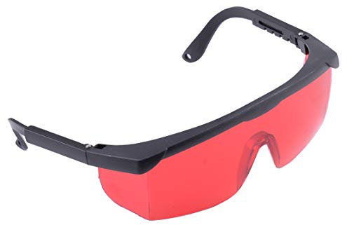 Eastar - Gafas de seguridad con láser y gamuza de limpieza, color verde 532 nm azul 445 nm violeta 405 nm
