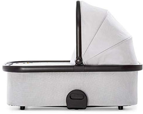 hauck Apollo Pram Babywanne für Kinderwagen Apollo, extra weiche Matratze, Super Leicht, Großes Verdeck, schmal faltbar, Silber