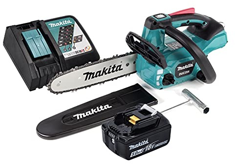 Makita DUC 254 RT1 Akku Kettensäge 18 V 25 cm Brushless + 1x Akku 5,0 Ah + Ladegerät