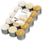 Bolsius - Velas de té - Paquete de 4 horas - aroma a vainilla - Cera vegetal natural - Sin aceite de palma