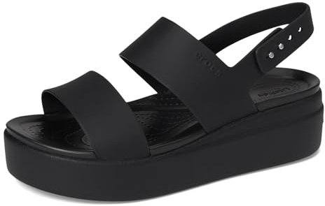 Crocs Brooklyn Low Wedge, Women's, Sandals Black/Black, 9 UK Women