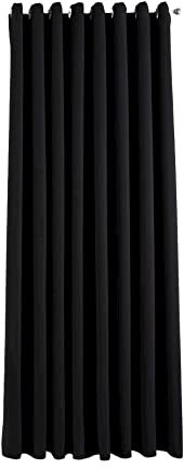 Gardinenbox Newyork 201920600 - Tenda oscurante oscurante Newyork, colore nero, 245 x 295 cm (altezza x larghezza), 1 confezione da 1 tenda termica oscurante, con occhielli fonoassorbenti,