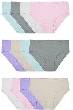 Fruit of the Loom Women's Beyondsoft Underwear (Regular & Plus Size), Hipster-Modal-12 Pack Assorted Colors, 7