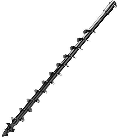 APLMAN 2-Inch Diameter Earth Auger Drill Bit,7/8 Shaft & 31” Length Augers for Gasoline Earth and Garden Plant Flower Bulb Auger