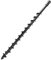 APLMAN 2-Inch Diameter Earth Auger Drill Bit,7/8 Shaft & 31” Length Augers for Gasoline Earth and Garden Plant Flower Bulb Auger