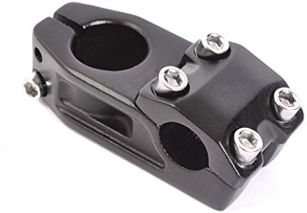 KHE PRISM BMX Vorbau 50 mm Schwarz 278 g 7005 Aluminium | 7005 Aluminium, nur 278 g, Toploader, 50 mm Vorlauf, 22,2 mm Lenkerklemmung, schwarz eloxiert
