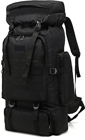 Yinghesheng Rucksack groß 80L Trekkingrucksack Reiserucksack Herren Outdoor Wasserdicht Militär Rucksack, Notfallrucksack Backpacker Wanderrucksack