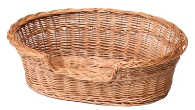 e-wicker24 Alles aus Weide Korb, Korb aus natürlicher Weide (65 cm, natur, ohne Kissen)