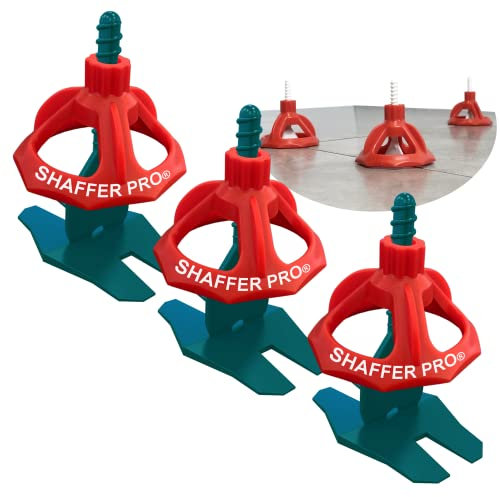 Tile Levelling System spacers 2 mm | 200 Clips + 100 Reusable twisters | 3 – 22 mm Tile Thick | for 20 mm Tile | SHAFFER PRO | tiling Tools aid for Floor Tiles/Wall Tiles Installation | Tiling kit