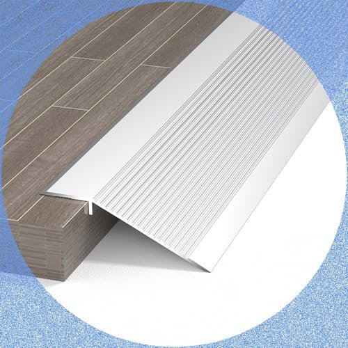 NEZIH Bande de Transition de Plancher En Aluminium, Hauteur 10 À 40 Mm de Bordure de Bordure de Planche 90 Cm/B/20Pc