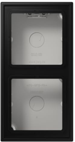 LS-Doppelflächenbox schwarz matt (Referenz: Jung LS582ASWM)