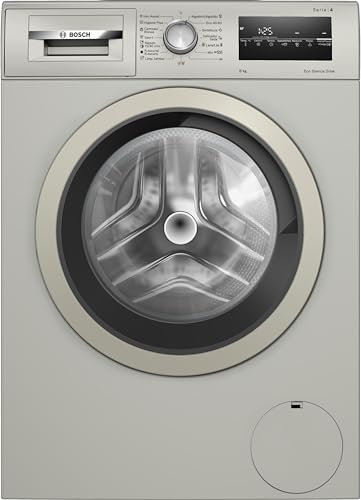 Bosch - Lavadora Libre Instalación, 8 kg, Serie 4, Motor EcoSilence, Pausa+ Carga, Acero, WAN2428XES