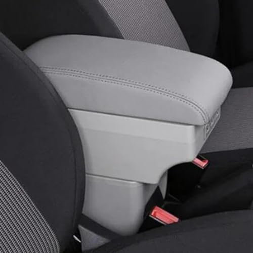 Compatible con Seat para Ibiza 6j 6L Consola Central Caja Reposabrazos Caja Almacenamiento Reposabrazos Automóvil con Portavasos con Cenicero USB Piezas Interiores Automóvil(2)