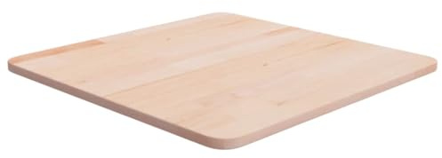 vidaXL Square Table Top 50x50x1.5 cm Untreated Solid Wood Oak