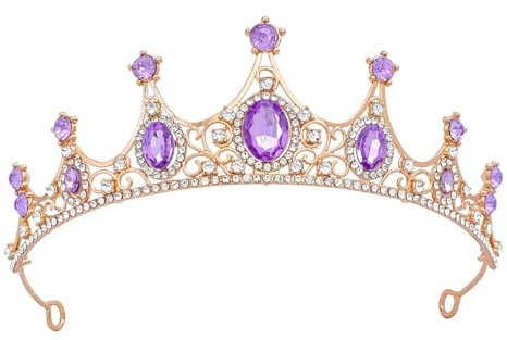 YUNHENTONG Krone Damen,Birthday Krone,Diadem Hochzeit,Hochzeit Tiara,Krone Kristall,Crown für Hochzeiten, AbschlussbäLle,FestumzüGe,Prinzessinnenpartys,Geburtstagsfeiern