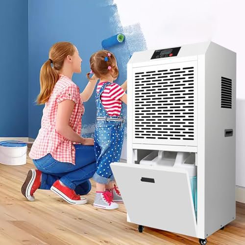 RayGenius Deshumidificador DoméStico De 60 litros/DíA, Potente Deshumidificador con Indicador Y Control Digital De La Humedad, Temporizador De 24 Horas.,White