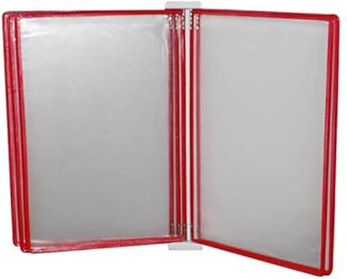 Magnetischer Dokumentenhalter zur Wandmontage zum Organisieren von Dokumenten und Papieren, PVC und Metall, Wandmontage, Klapp-Aktenhalter, 35,5 x 24,5 x 4,5 cm