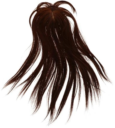 FRCOLOR Haarteil Mit Dunkelbraun Haarverlängerungen Clip-in Leicht Natürlich Für Frauen Dünner Werdendem Haar Volumen