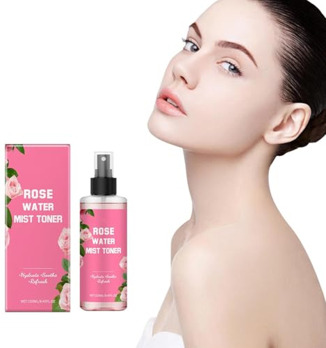 Pure Eau de Rose Visage Tonique 250 ml - Eau de Rose Bio 100% Vegan, Eau Florale de Rose Hydrate et Nourrit