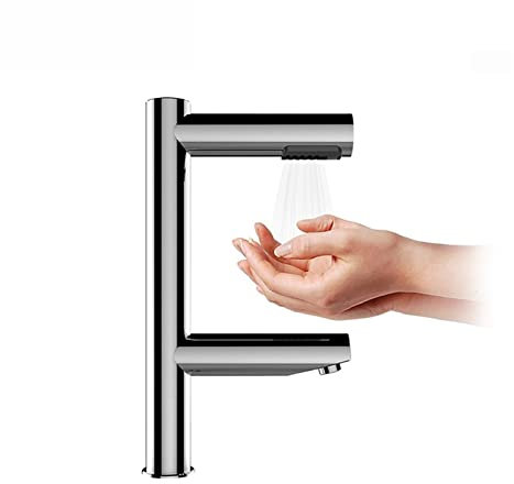 Asciugamani elettrico, Asciugamani ad aria ad alta velocità Asciugamani potenti for bagno Rubinetto creativo Design 2 in 1 Asciugamani automatici for lavaggio e asciugatura,Forte flusso d'aria(AK7130