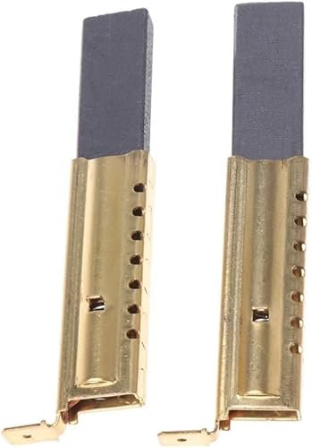 Juego de 4 Escobillas de Carbón L94MF7, Carbón para Lavadora Repuestos para Motores de Lavadora, Herramientas Eléctricas y Secadoras, Tamaño 5 x 13.5 x 39.6 MM, Alta Durabilidad de Cocina Baño