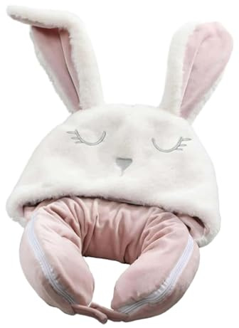 Para avión y manta – de viaje convertible, peluche cálido | Cuello portátil con gorro, diseño ergonómico para dormir vuelos, viajes por carretera, paseos, camping, relajación