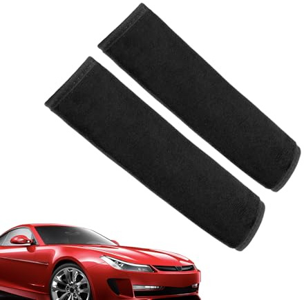Holdes Cuscinetti Per Cinture Di Sicurezza, Set 2 Pezzi Copricinture Auto, Comodi per Riposo Viaggi Auto Veicolo Aereo Elastici