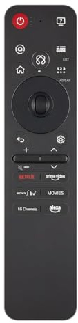 Control Remoto Mágico MR25GA, Compatible con LG Smart TV 2025, con Puntero, Control por Voz AI y Alexa