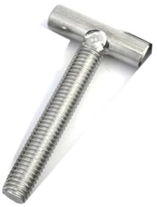 MNUPL M16 304 Edelstahl T-förmige Schweißschrauben Nagelbolzen Hammerkopfschraube for Rutschenschienen-Gehrungsschienen(65mm)