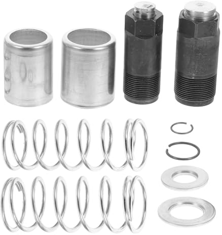 WOONEKY Pompa di Trasferimento Liquidi Doppia Pompa con Ruote Girevoli, Accessori per Martinetto Idraulico con Pistone Stantuffo, Cilindro Giunto Flessibile per Uso Automobilistico