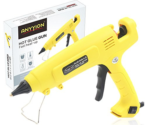 Anyyion 300W Industrialt Glue Gun – High Output Professional Adjustable Switch – Professional Grade Hot Glue Gun for Carpentry, Repairs & Remodeling