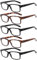 Eyekepper 5 Pack Qualitätsleser mit Federscharnier für Männer und Frauen +4,00
