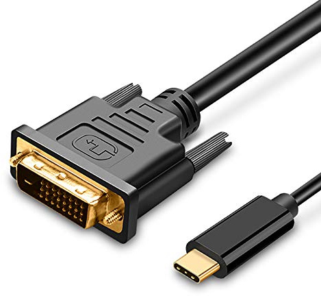 UPGROW USB C to DVI Cable 4K@30Hz 4FT USB Type-C to DVI Male Support iPhone 16 Pro/Max, MacBook Pro/Air 2025, iPad Pro, iMac, S23, XPS 17, Surface Book 3 and More