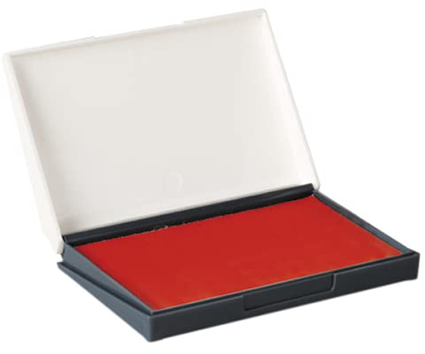 Veltec Premium Quality Felt Rubber Stamp Ink Pad, 2-3/4 x 4-3/8, Durable Lightweight (Red)