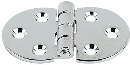 270° Flap Hinge Hafele Ø30mm Cup Caravan Motorhome Hinges Cupboard Cabinet Door (1, Steel (Polished Nickel Plated))